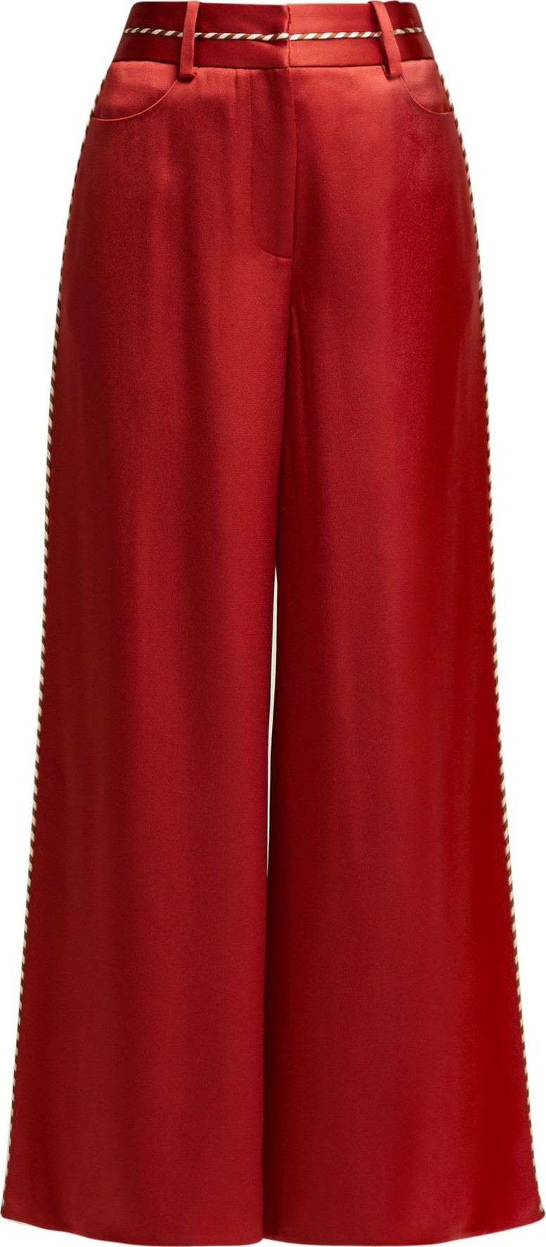 Peter Pilotto High-rise satin culotte trousers