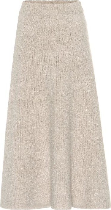 Gabriela Hearst Pablo cashmere and silk skirt