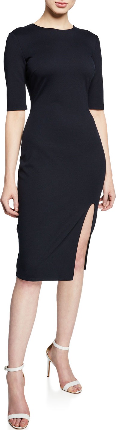 Bailey 44 Vive La Difference Elbow-Sleeve Ponte Dress