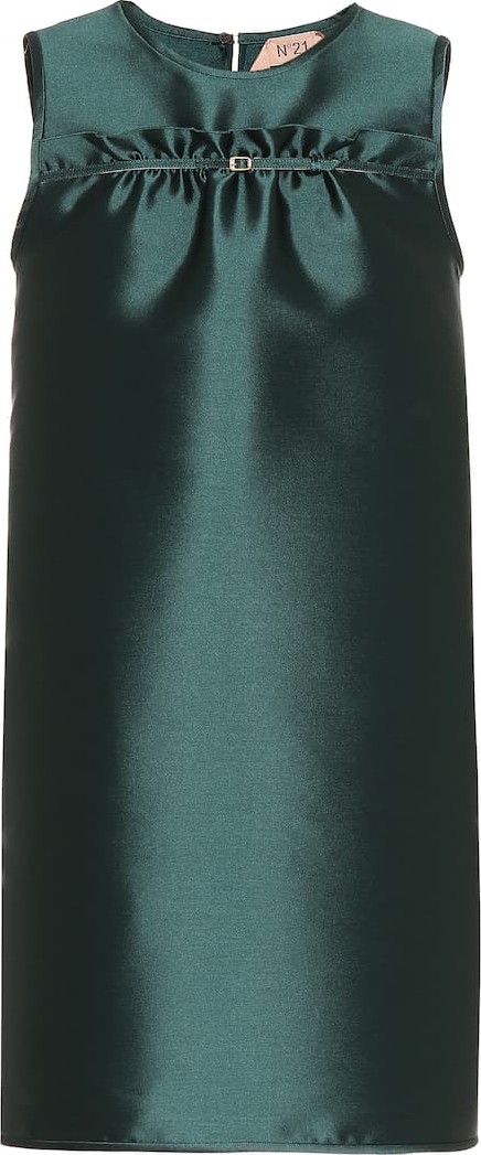 N°21 Satin twill minidress