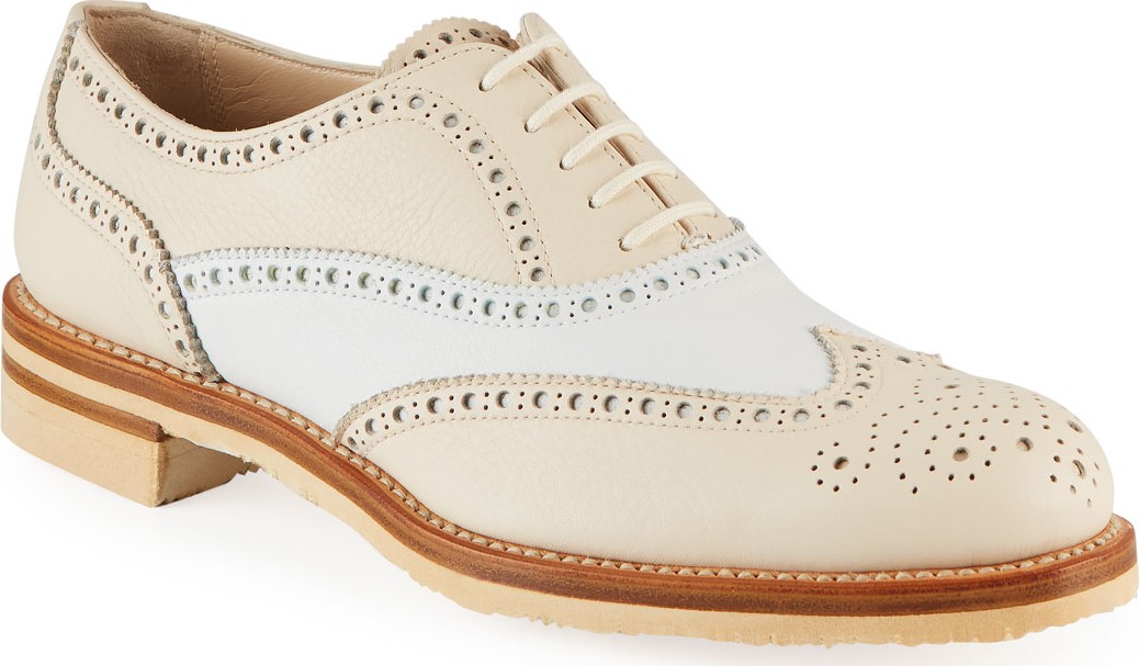 Gravati Two-Tone Wing-Tip Oxfords