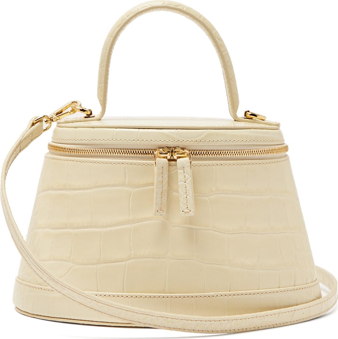 By Far Annie crocodile-effect leather bag