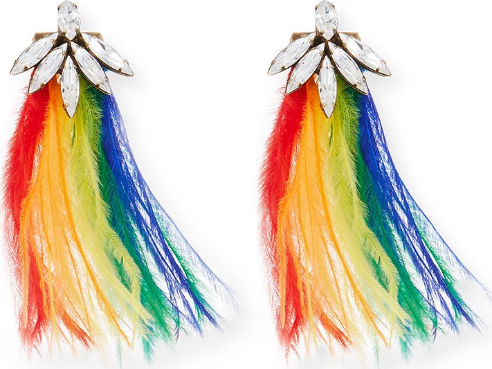 Auden Avery Feather Drop Earrings