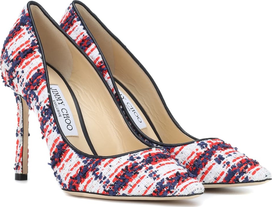 Jimmy Choo Exclusive to Mytheresa – Romy 100 tweed pumps