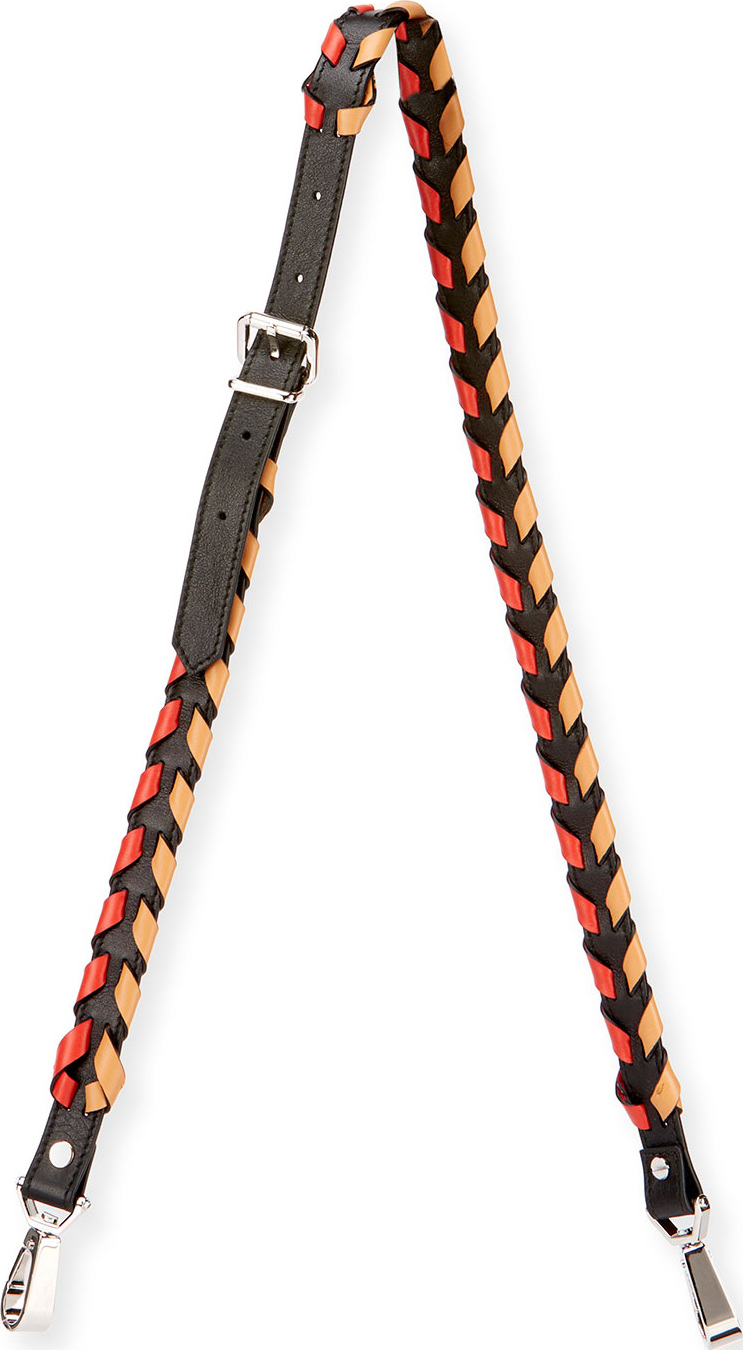 Proenza Schouler Whipstitched Leather Strap for Handbag, Black/Multi