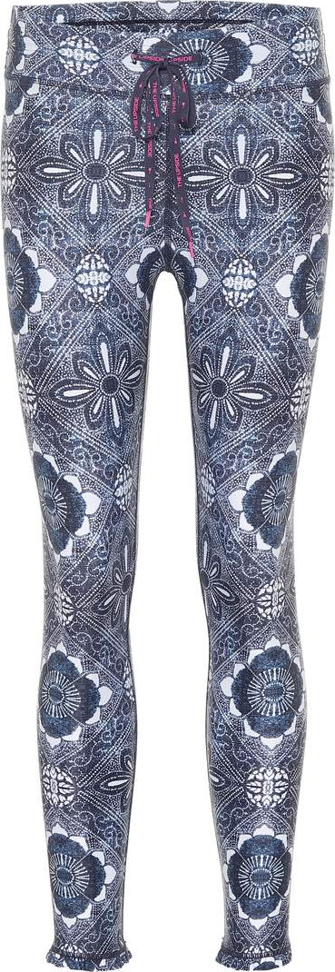 The Upside Printed frill-hem leggings
