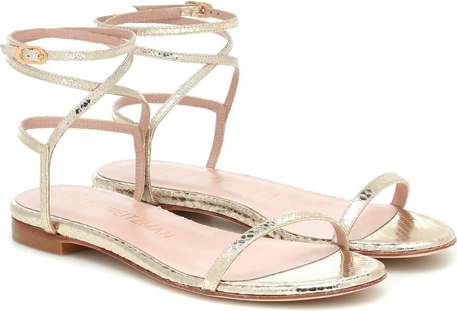 Stuart Weitzman Merinda snake-effect sandals