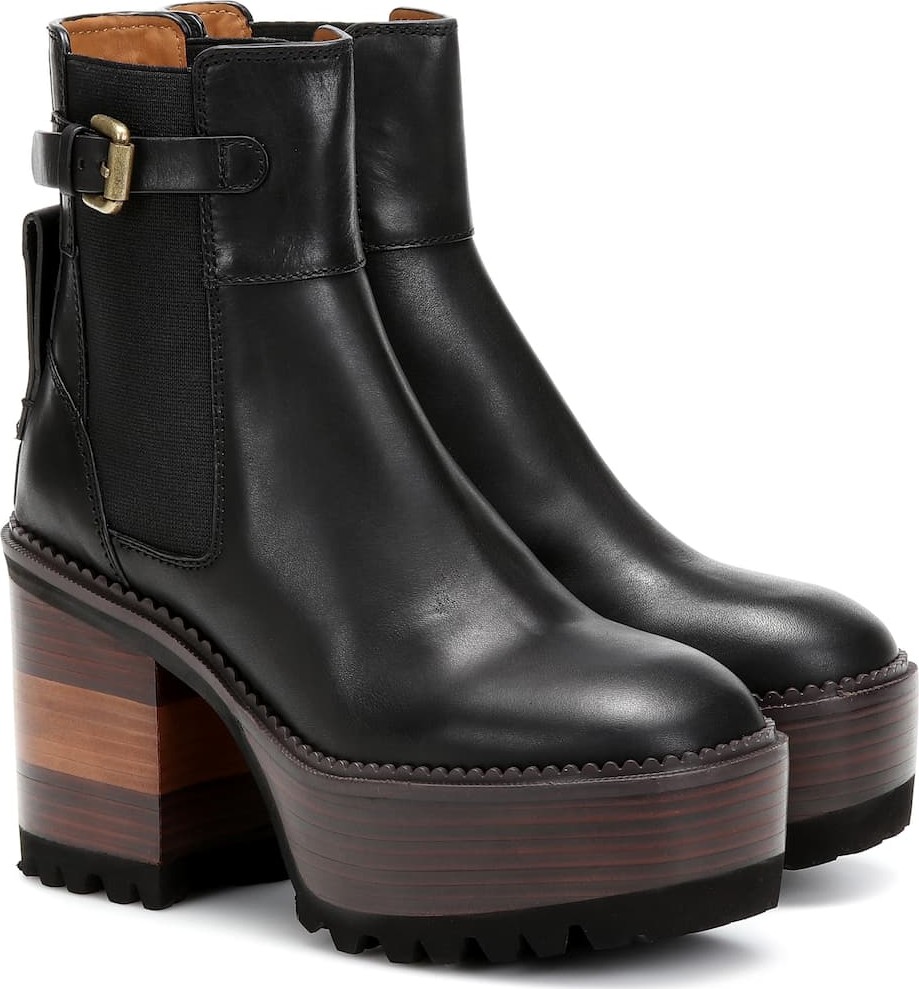 See By Chloé Leather ankle boots