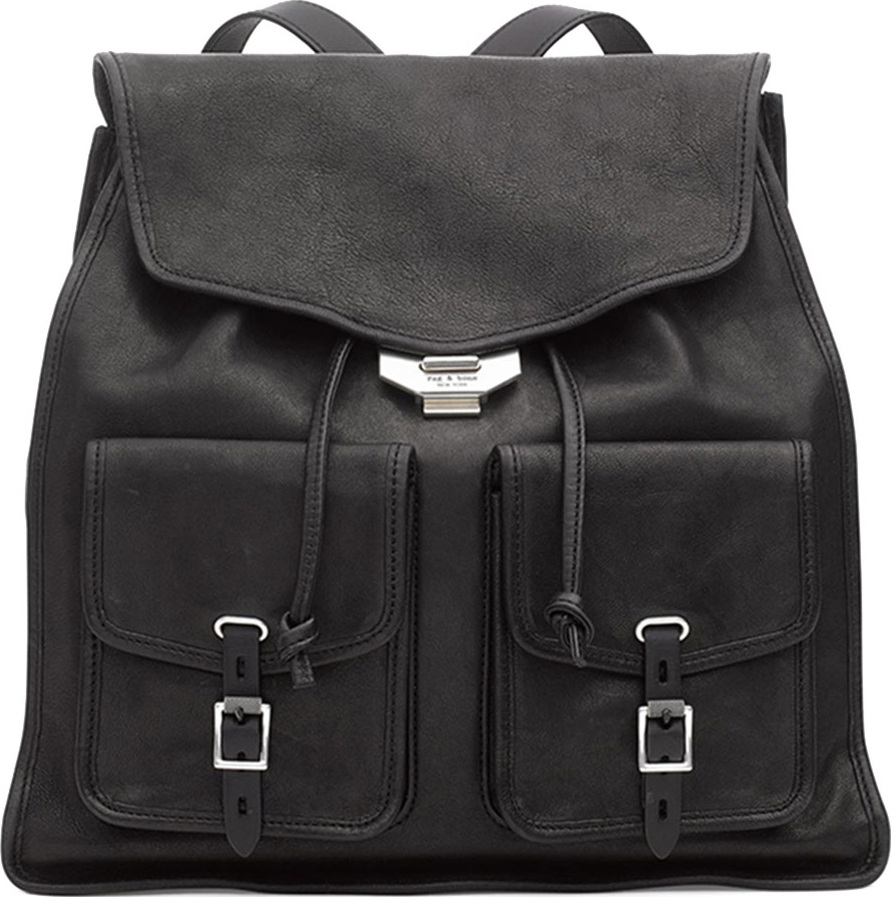 Rag & Bone Field Leather Flap Backpack