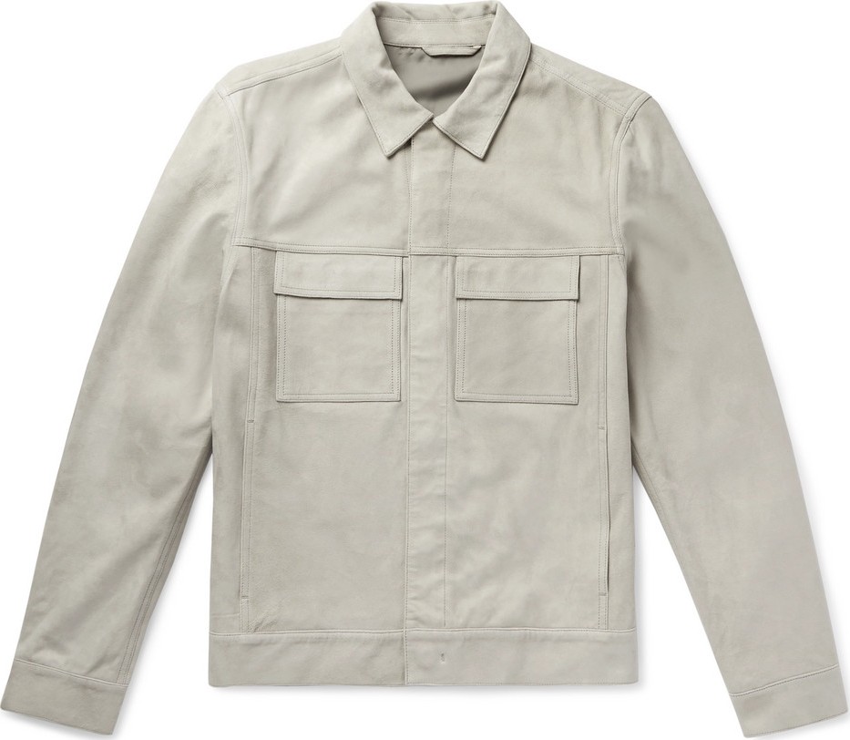 Theory Jamie Slim-Fit Suede Jacket