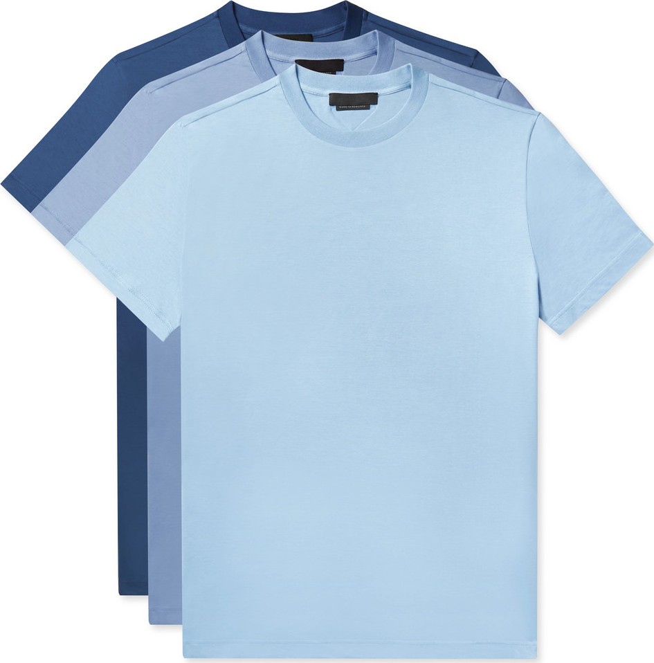 Prada Three-Pack Cotton-Jersey T-Shirts