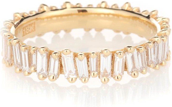 Suzanne Kalan 18kt gold and diamond eternity ring