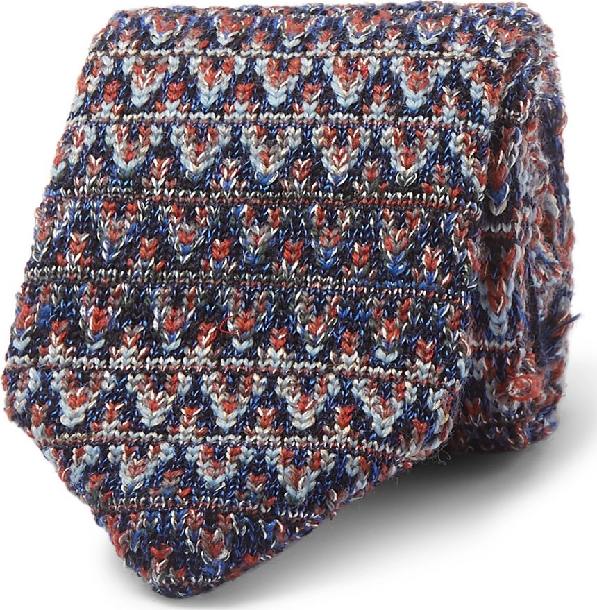 Missoni 6cm Crochet-Knit Wool and Silk-Blend Tie