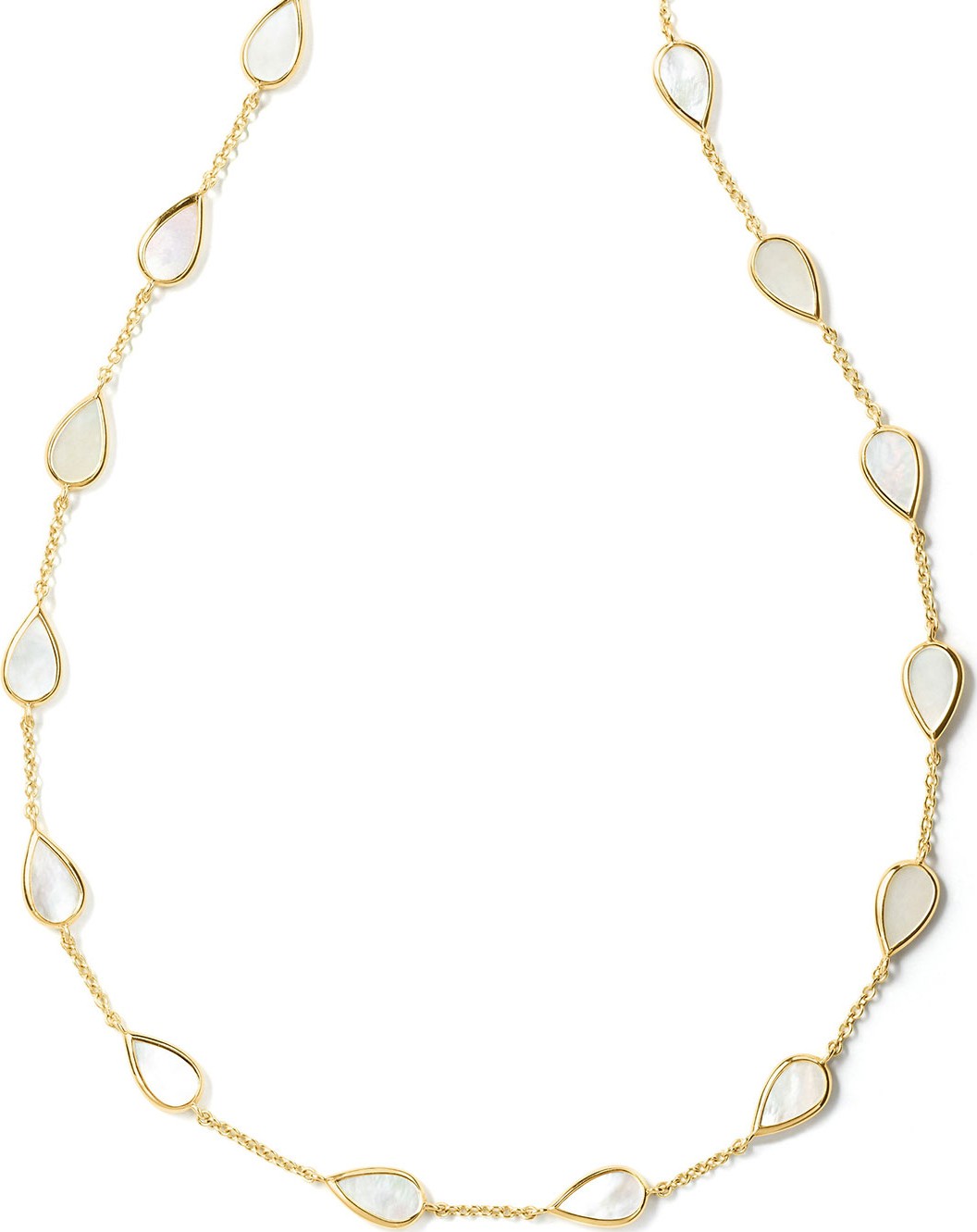 IPPOLITA 18K Rock Candy Small Mother-of-Pearl Pear-Station Necklace