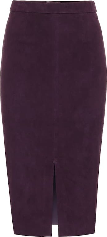 Stouls Carmen suede midi skirt