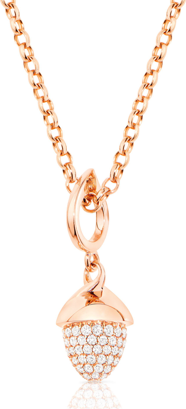 Tamara Comolli Mikado Flamenco 18K Rose Gold Diamond Pendant