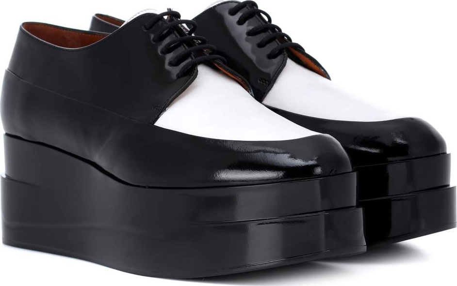 Robert Clergerie Lucie leather platform Derby shoes
