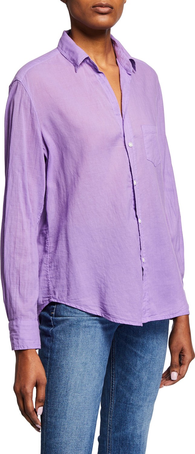 Frank & Eileen Eileen Long-Sleeve Cotton Button-Down Top