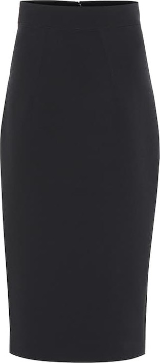 Safiyaa Hokoku crêpe pencil skirt