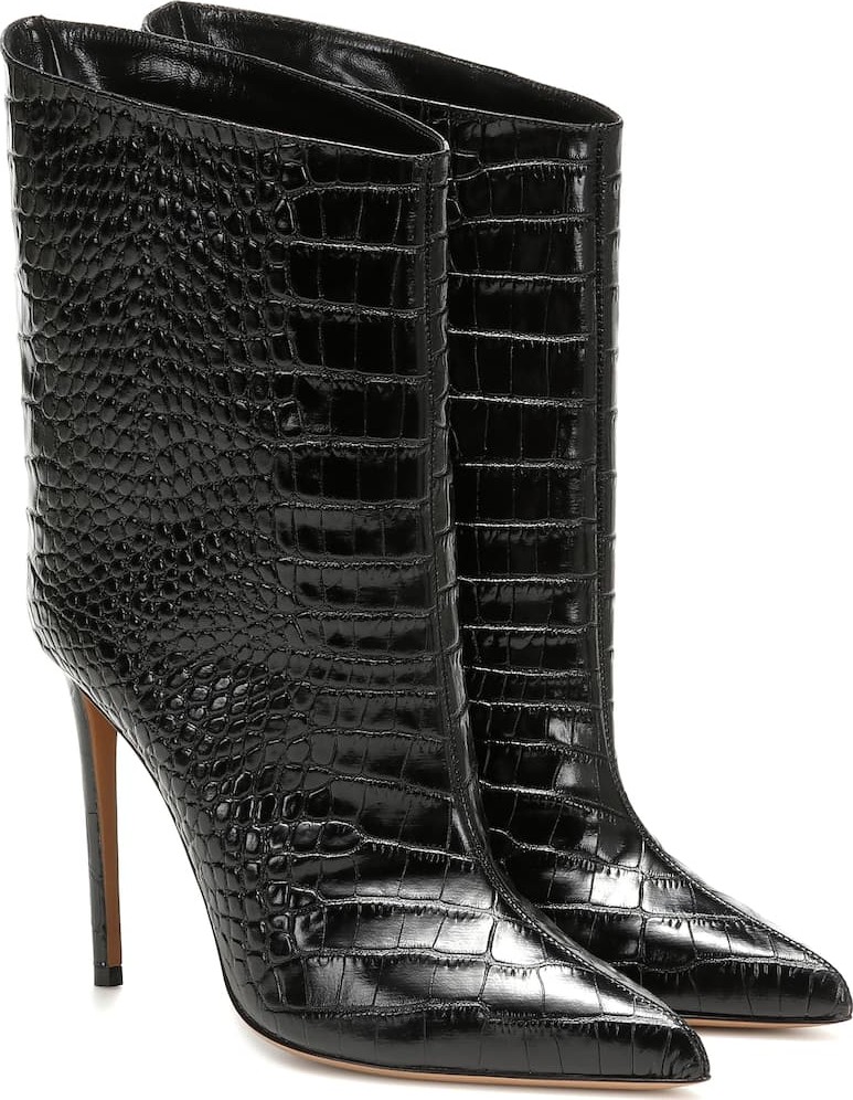 Alexandre Vauthier Alex Low leather ankle boots