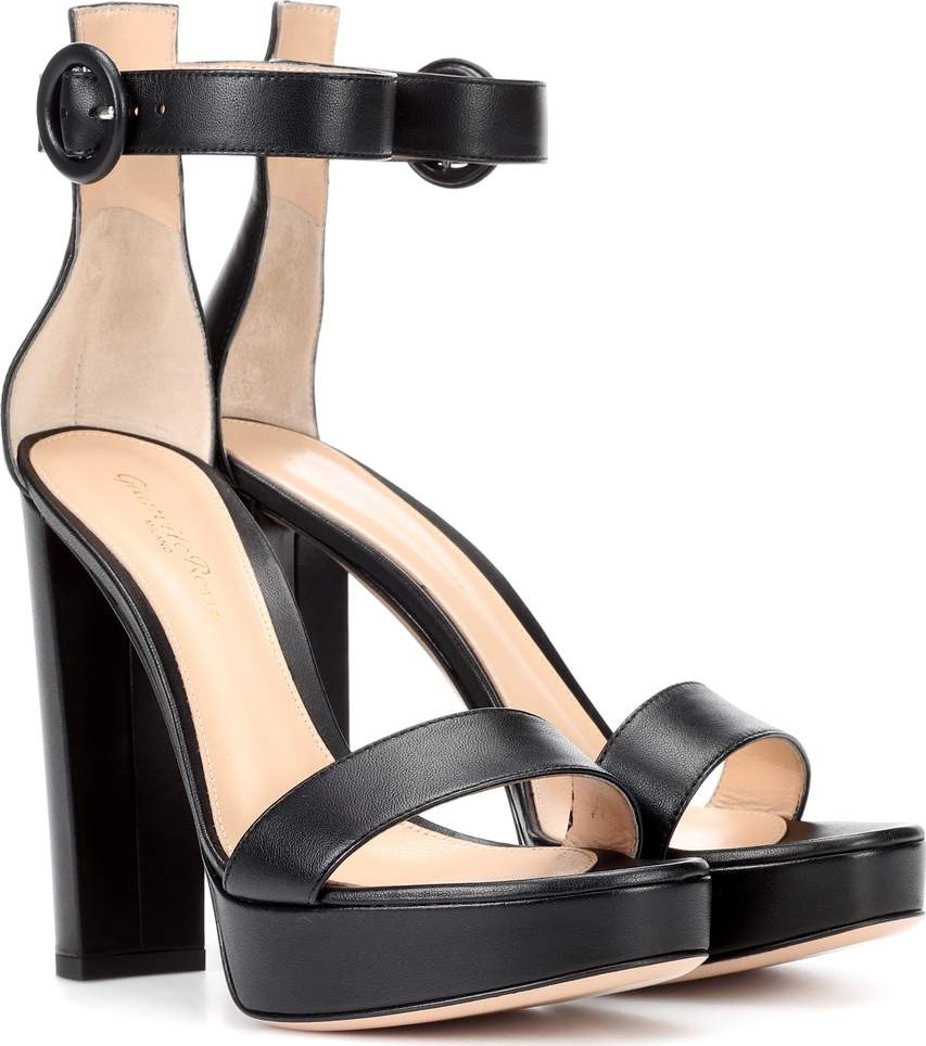 Gianvito Rossi Exclusive to mytheresa.com – Portofino plateau leather sandals