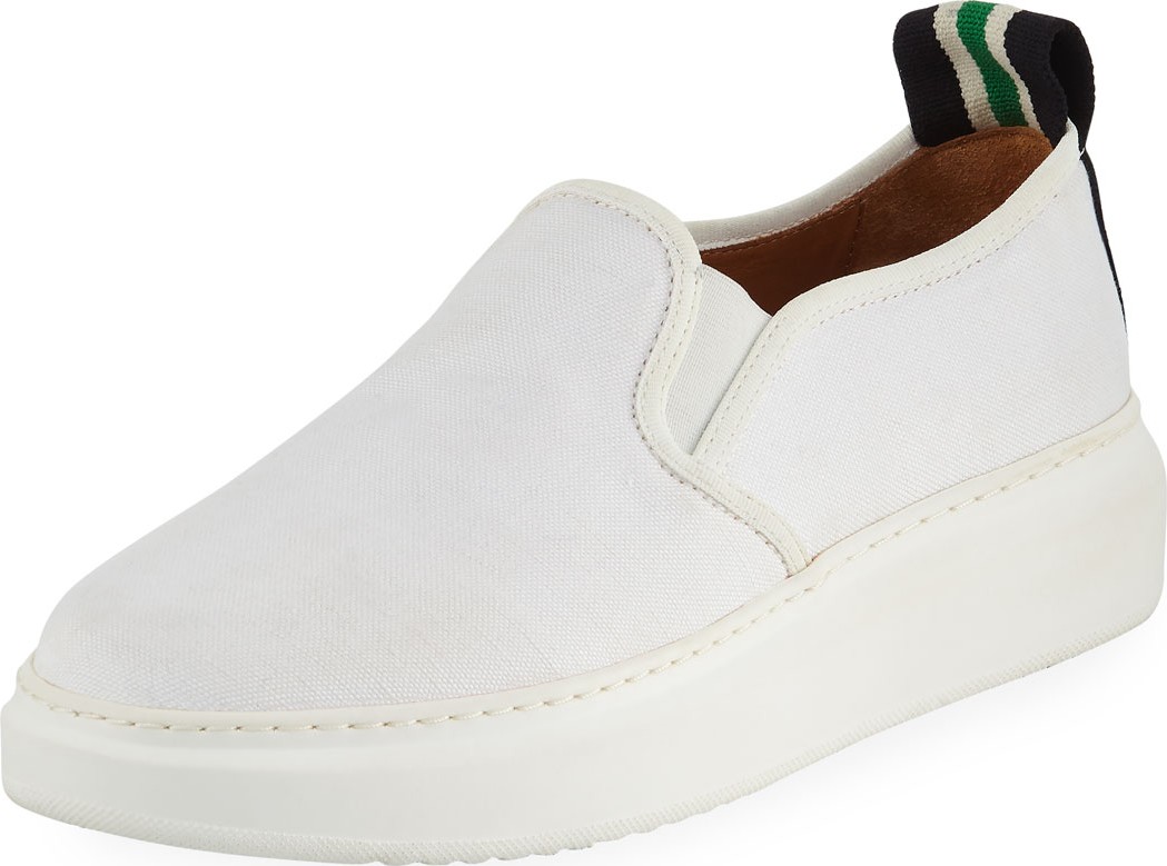 Veronica Beard Westley Canvas Slip-On Sneakers