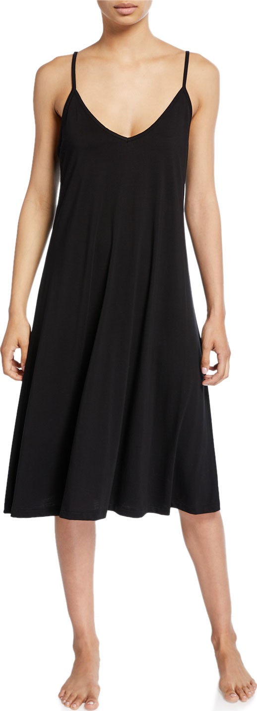 SKIN Odelle Cross-Back Jersey Chemise