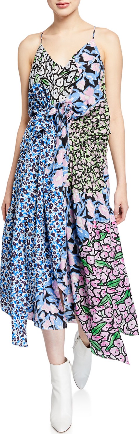 Christian Wijnants Dev Asymmetric Patchwork Dress