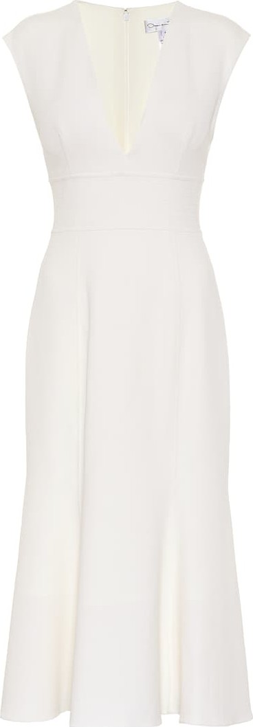 Oscar De La Renta Stretch wool-crêpe dress
