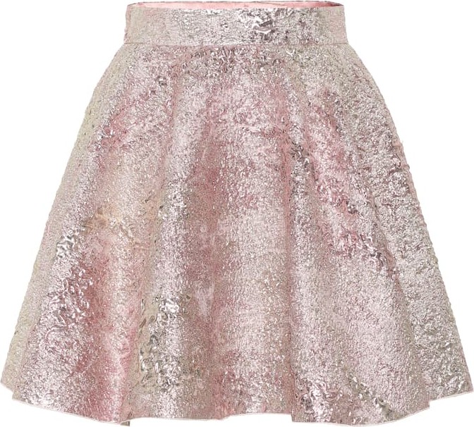 Dolce & Gabbana High-rise jacquard miniskirt