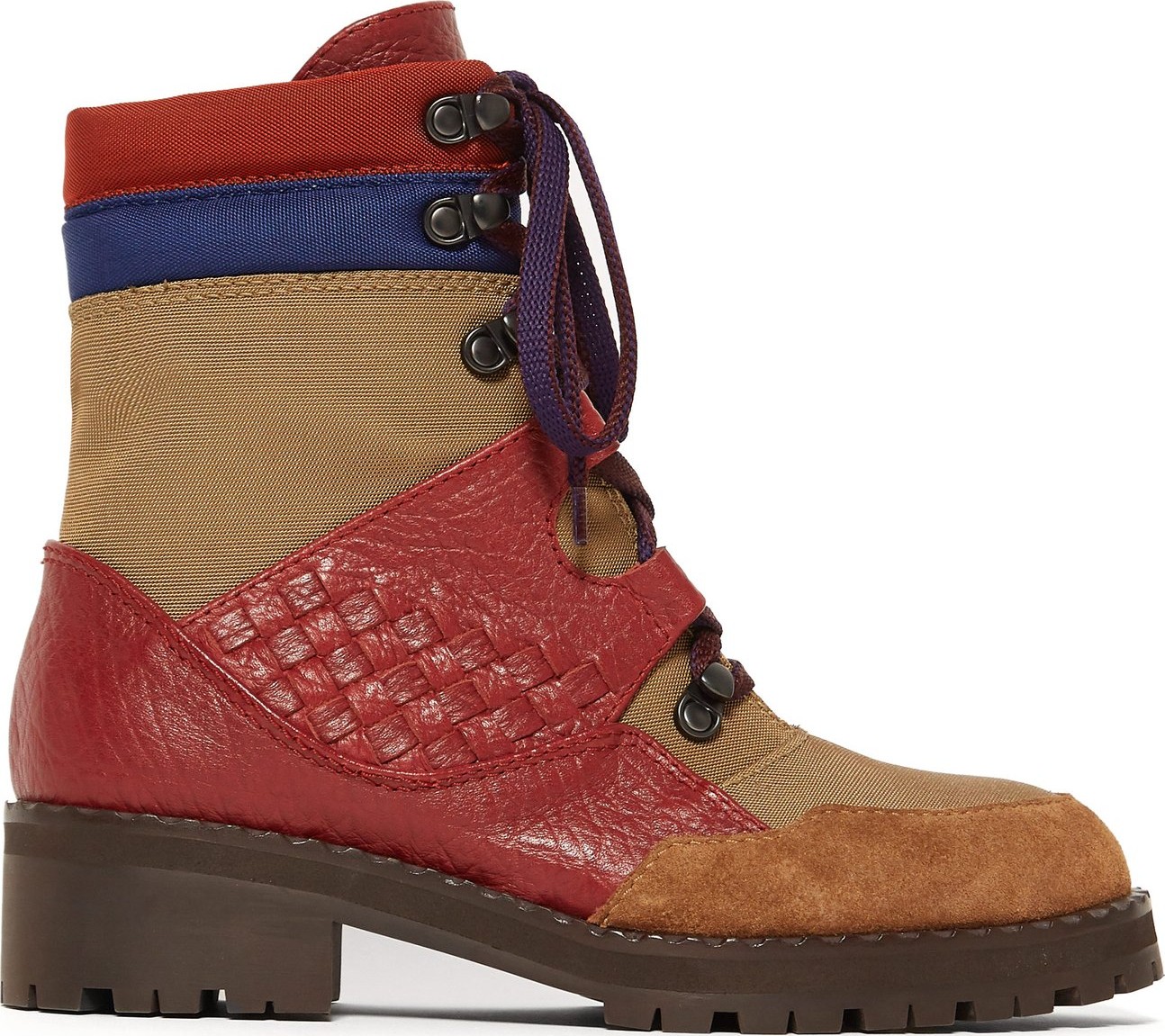 Bottega Veneta Intrecciato lace-up leather boots