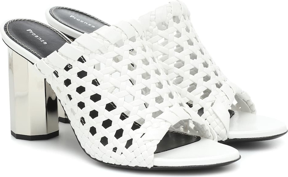Proenza Schouler Woven leather mules