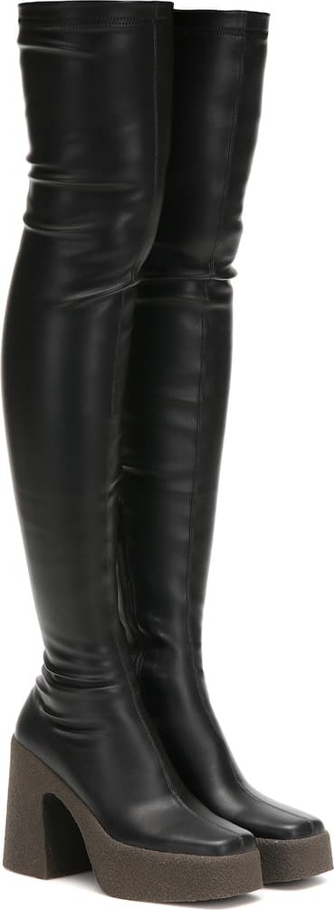 Stella McCartney Faux leather over-the-knee boots