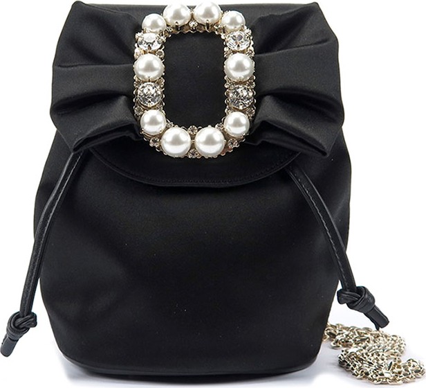 Roger Vivier Pearly Buckle Mini Backpack