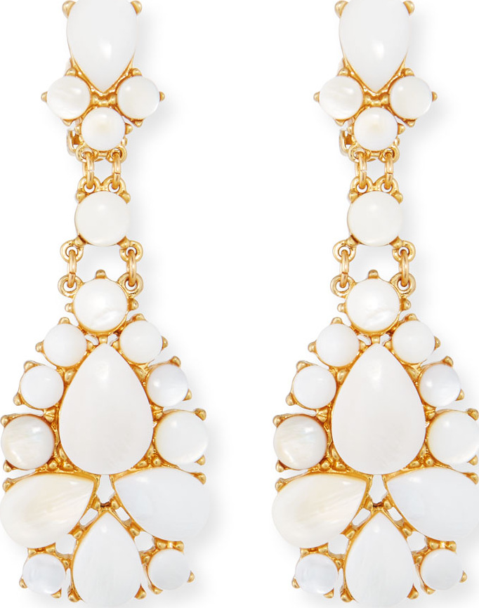 Sequin Mother-of-Pearl Statement Earrings