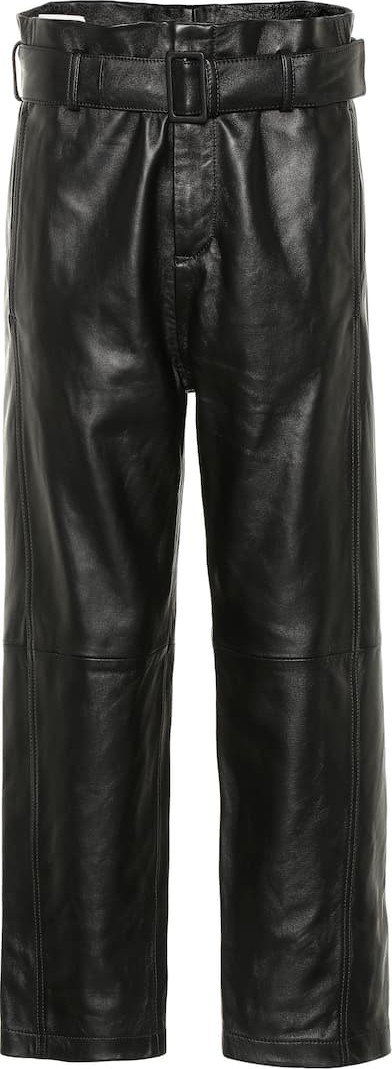 MM6 Maison Margiela High-rise leather pants