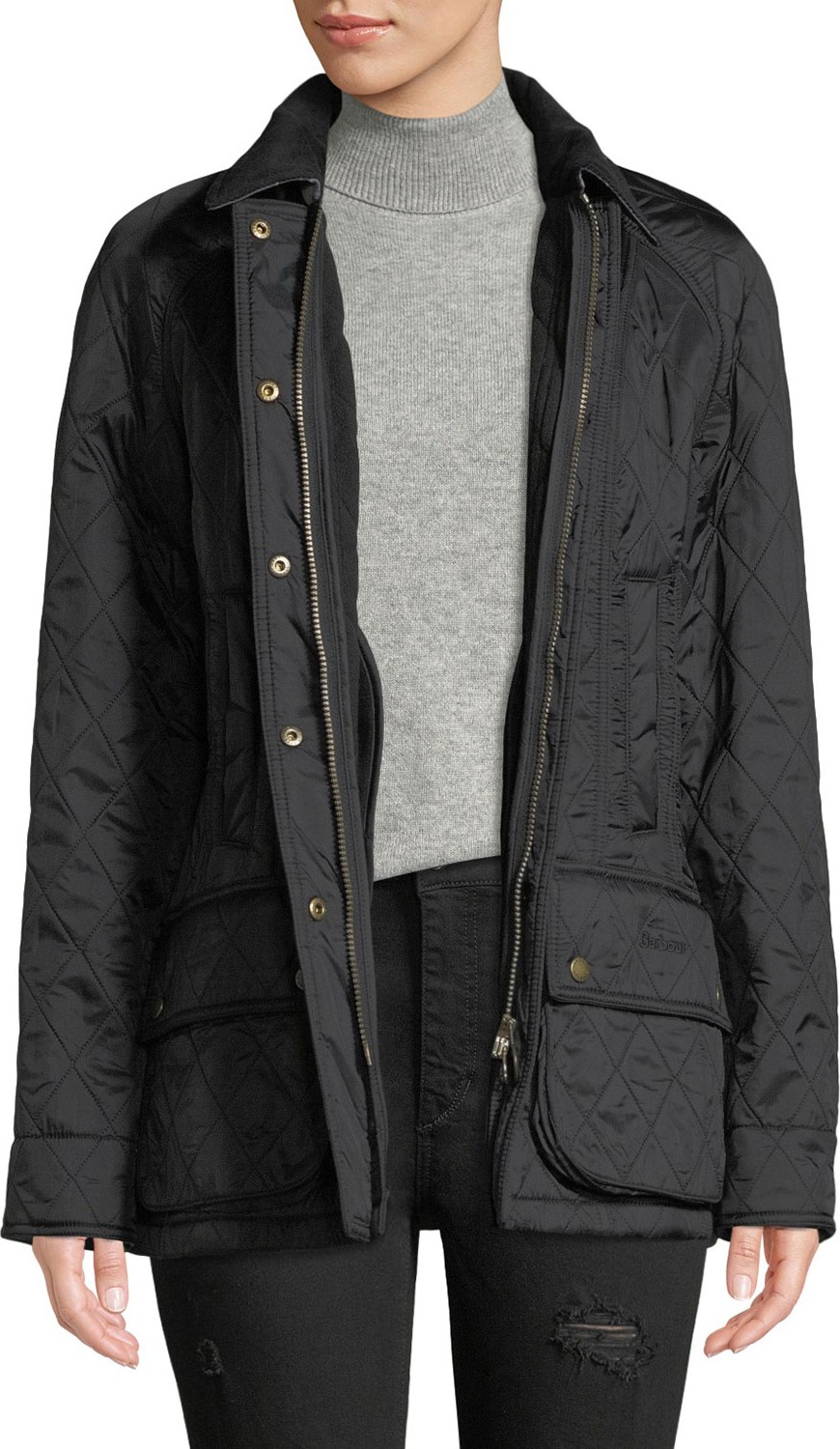 Barbour Beadnell Diamond Polar-Quilt Jacket