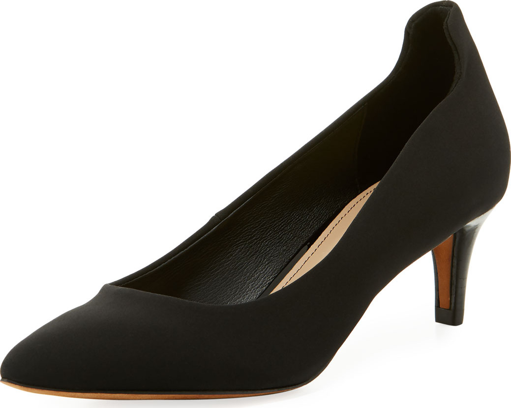 Donald J Pliner Bari Crepe Kitten-Heel Pump