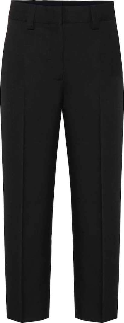 Acne Studios Wool-blend twill straight pants