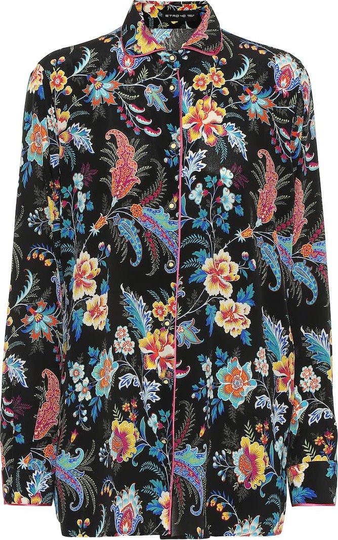 Etro Printed silk shirt