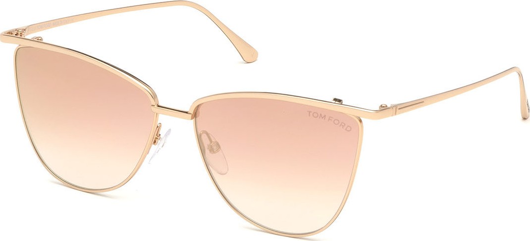 TOM FORD Mirrored Cat-Eye Metal Sunglasses