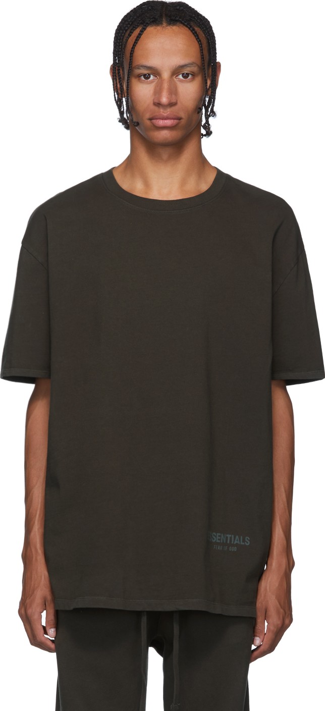 Essentials Khaki Logo T-Shirt