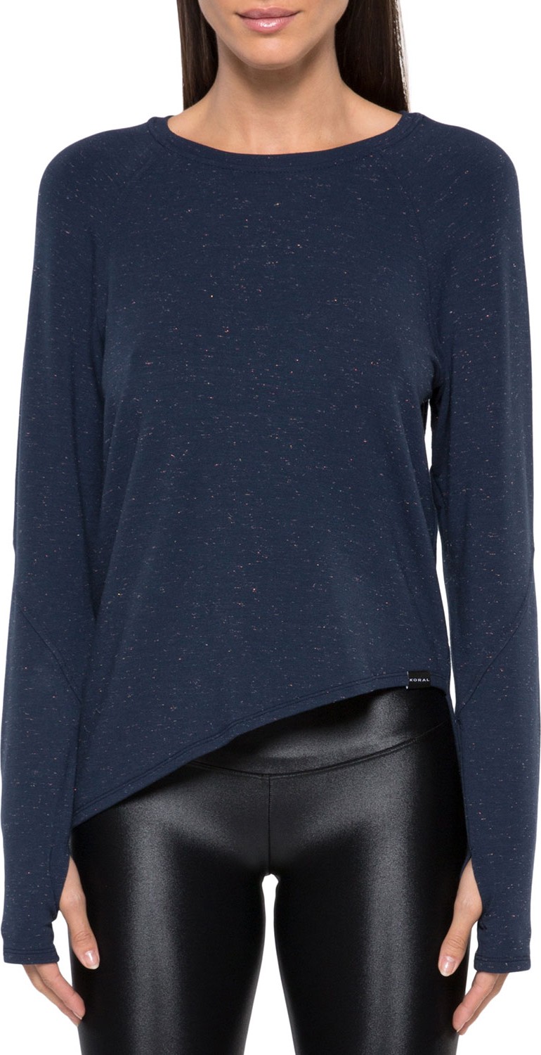 KORAL Glance Long-Sleeve Asymmetrical Tee