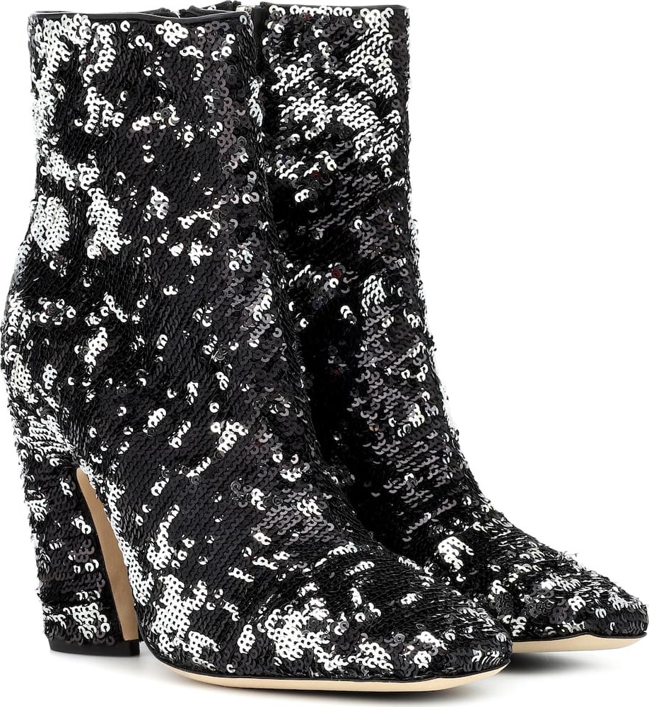Jimmy Choo Mirren 100 sequinned ankle boots