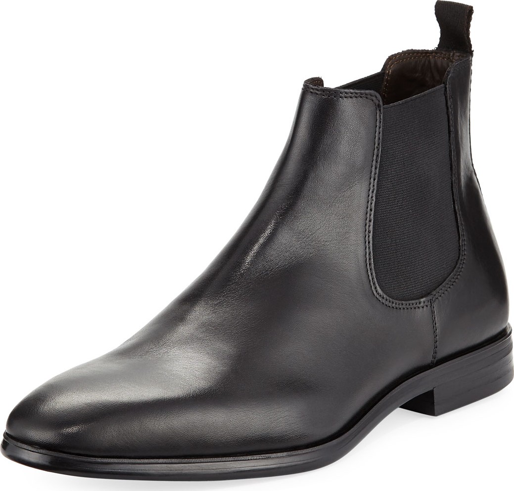 A. Testoni Leather Chelsea Boot