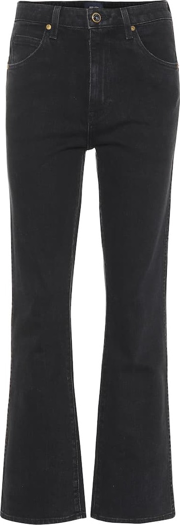 Khaite The Vivian cropped bootcut jeans