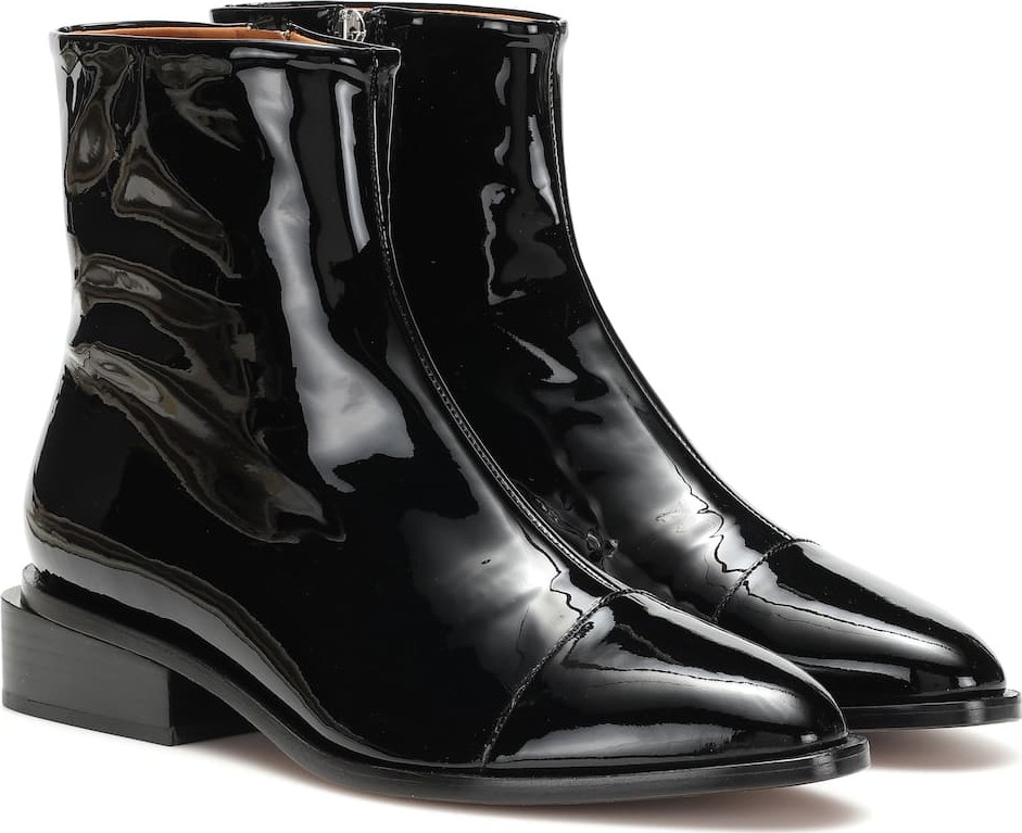 Robert Clergerie Xaviere patent leather ankle boots