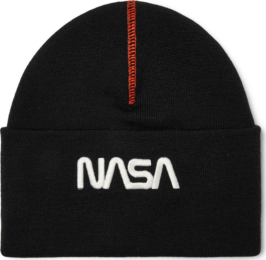 Heron Preston + NASA Embroidered Wool-Blend Beanie