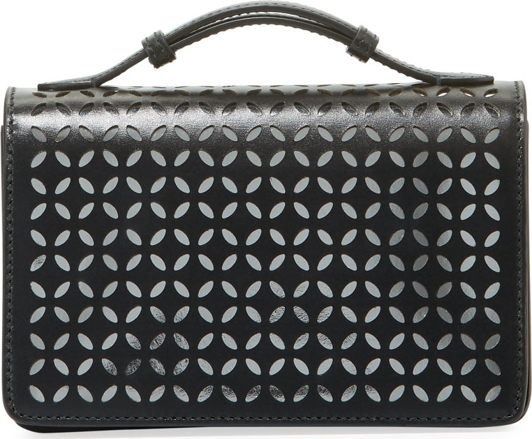 Alaïa Petal Cutout Clutch Bag with Handle