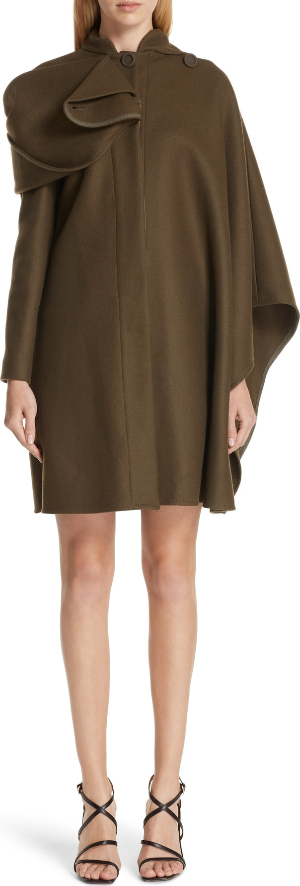 Jacquemus Draped Shoulder Coat